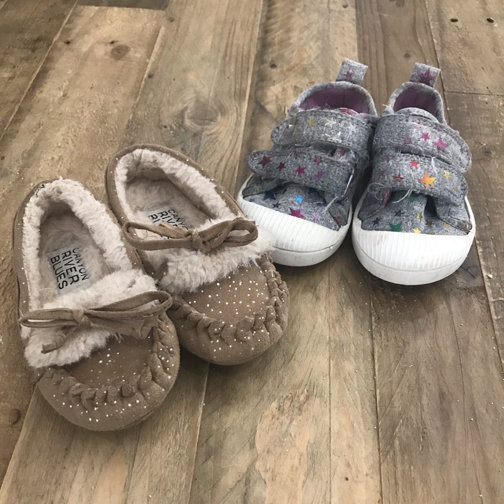 Sneakers and moccasins